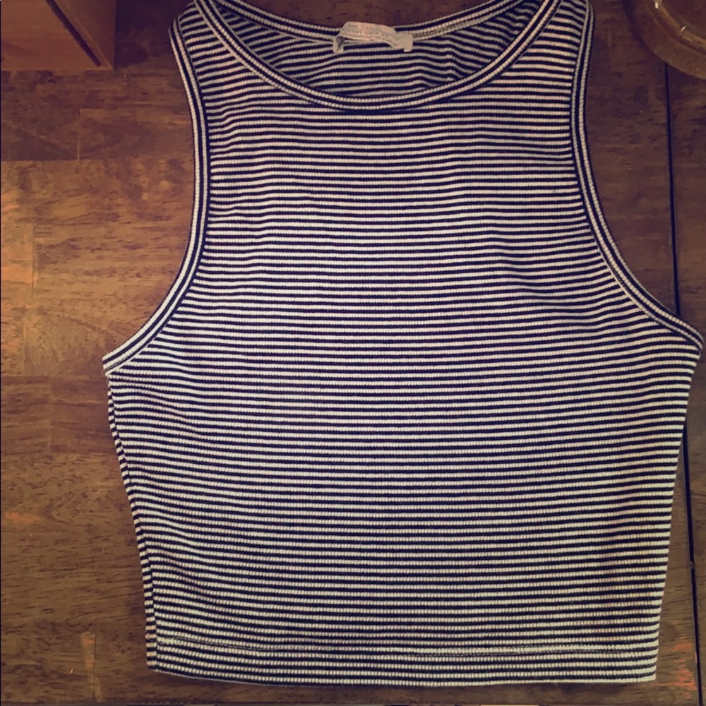 Black & White striped tank top